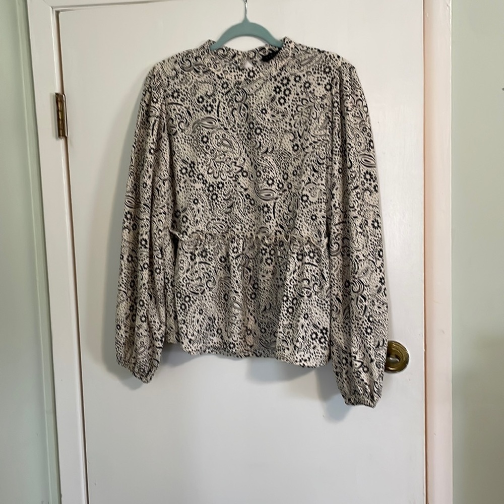 Sanctuary Peplum Waist Women’s Blouse Size Large EUC